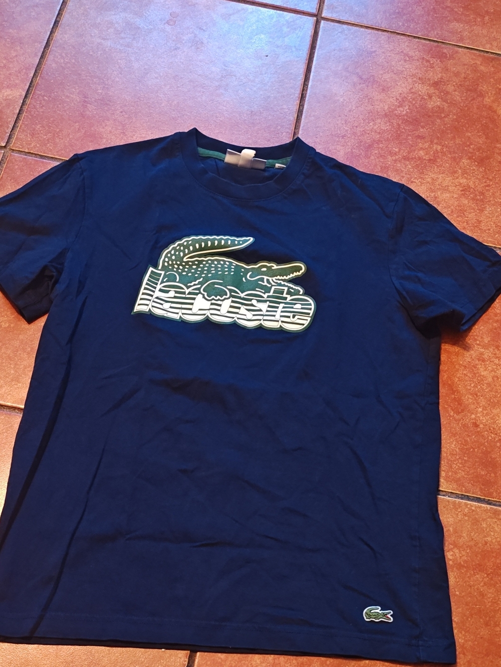 Lacoste Navy Blue Croc Logo T-Shirt